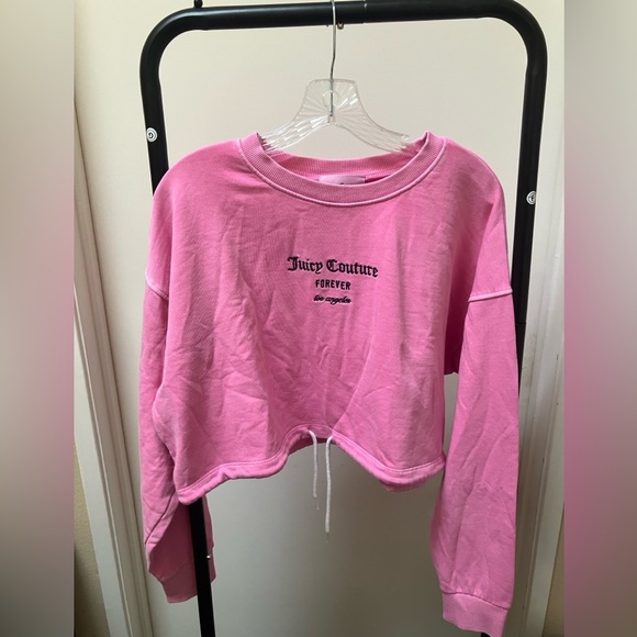Juicy Couture x F21 Pink Logo Cropped Top - Picture 1 of 2